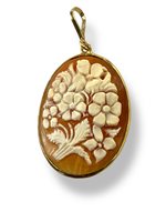 Pendant Mandile 1922 Woman Cammei  in Silver Conchiglia 2MCICM110